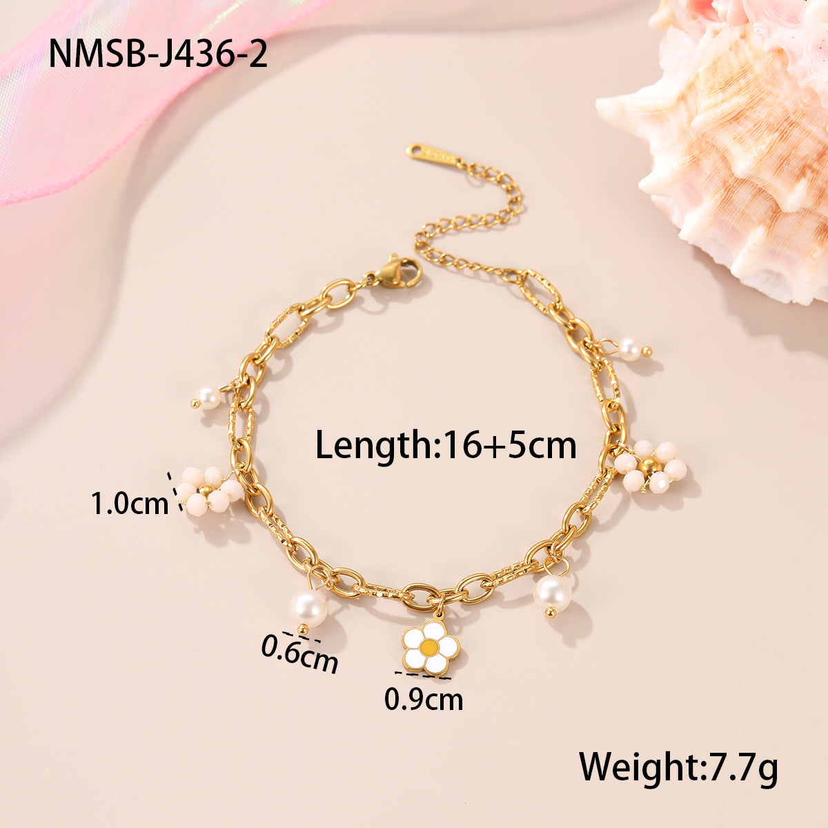 Bracciale in Acciaio Inossidabile Placcato con Design Geometrico e Stile Elegante da Ufficio da Donna