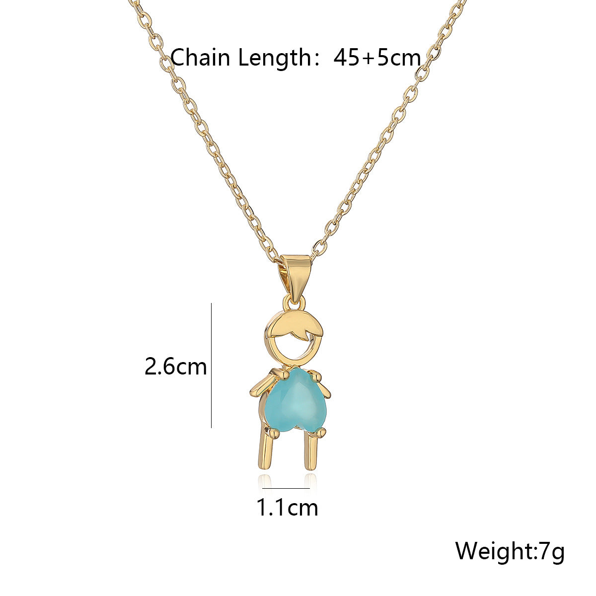 Collana Pendente Geometrica Minimalista in Rame Placcato Oro Vero con Zircone per Donna e Uomo