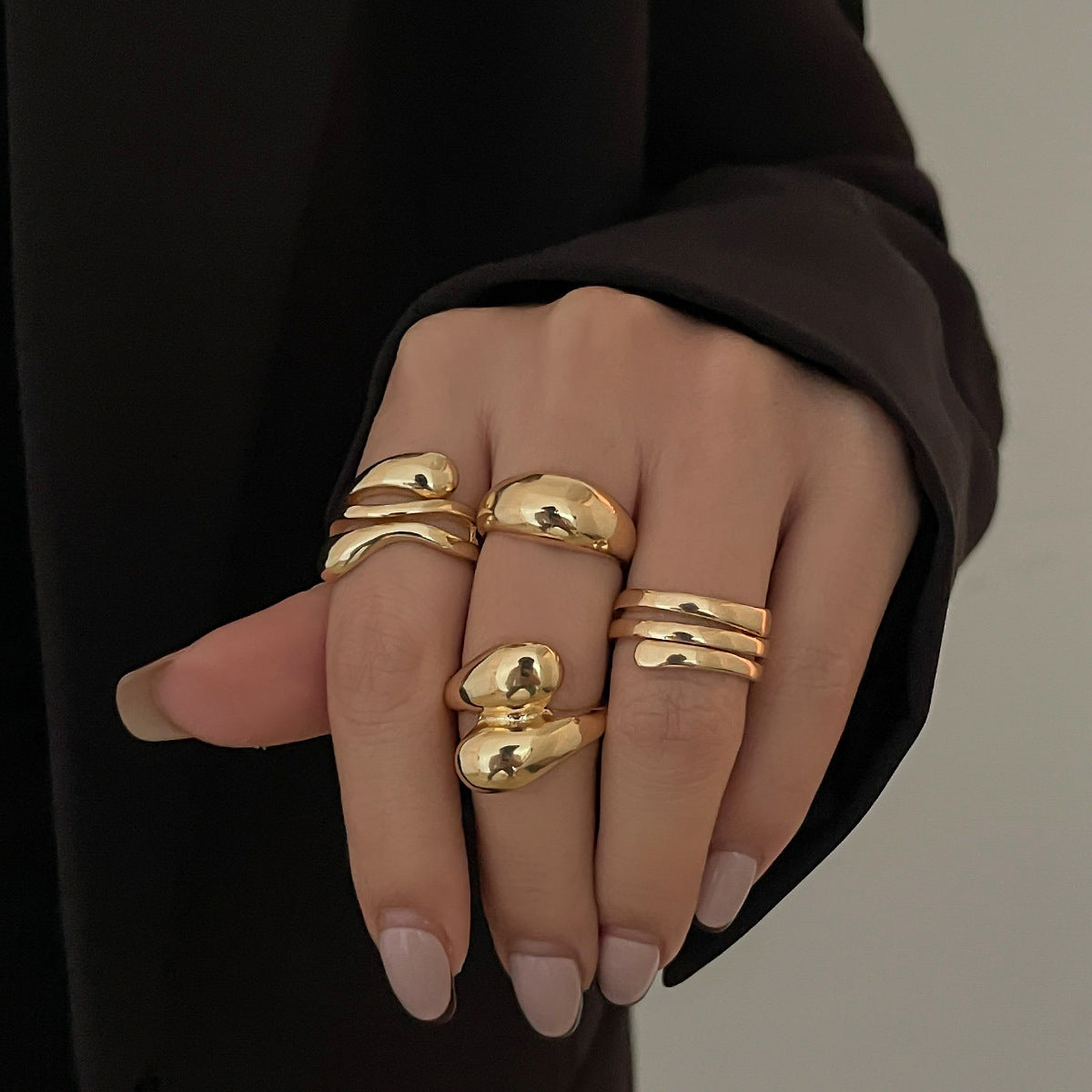 Baroque-Inspired Irregular Wrap Bracelet with Alloy Base and Simulated Pearl Accents Electroplated for Women