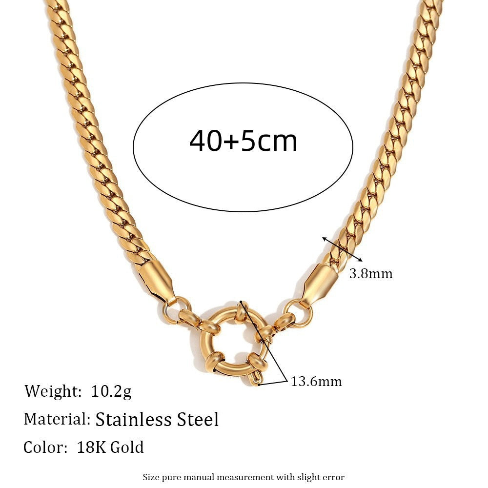 Sweet Plated Stainless Steel Fruit Charm Bar with Cable Chain