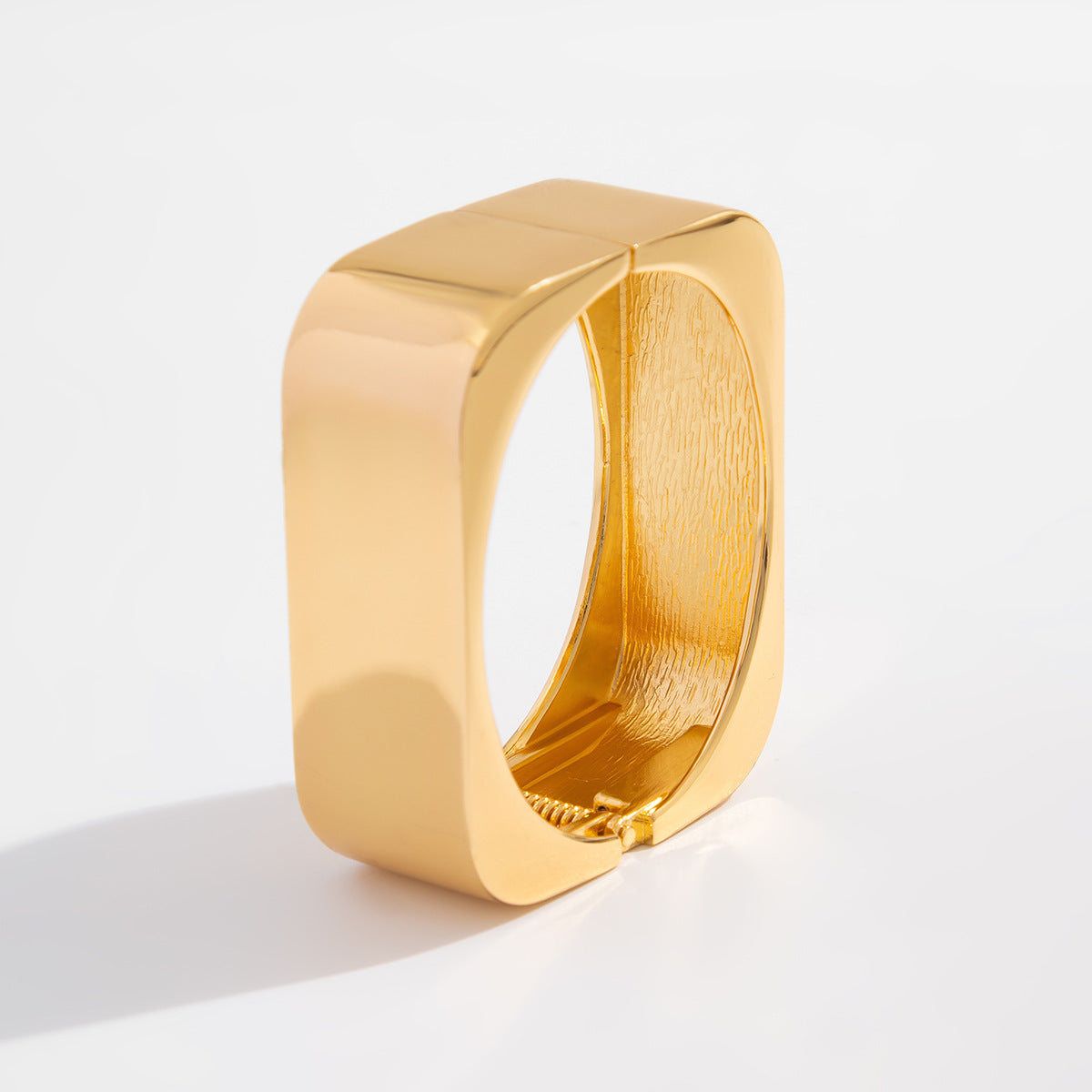 Irregular Geometric Zinc Alloy Plated Wide Cuff Bracelet Set