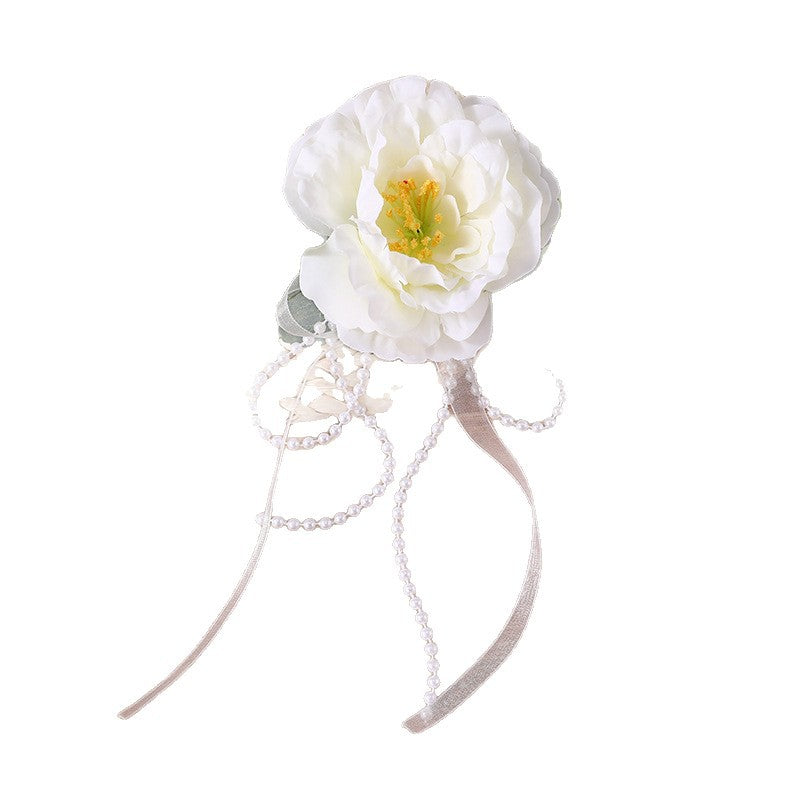 Fermaglio per Capelli a Becco d'Anatra da Donna Stile Naturale a Forma di Fiocco Realizzato in Plastica e Resina con Dettagli Arricciati e in Rete per Matrimoni Damigelle Eventi di Danza