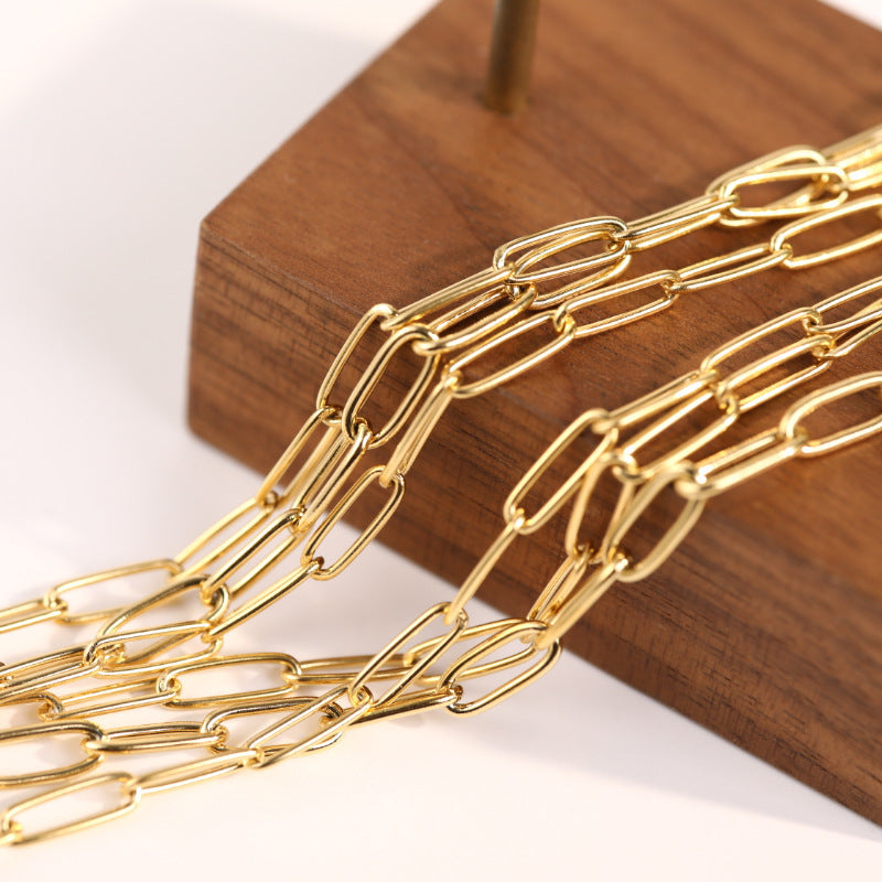 Bohemian Geometric Brass Pendant with 18K Gold Plating DIY Charm Bar for Unisex