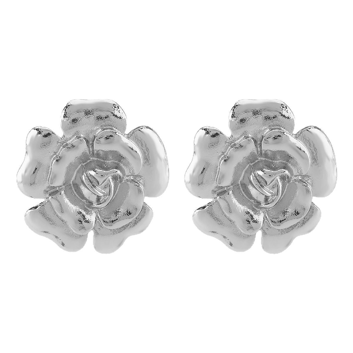 Collar vintage de lujo con colgante floral para mujer, aleación con acabado galvanizado, joyería llamativa