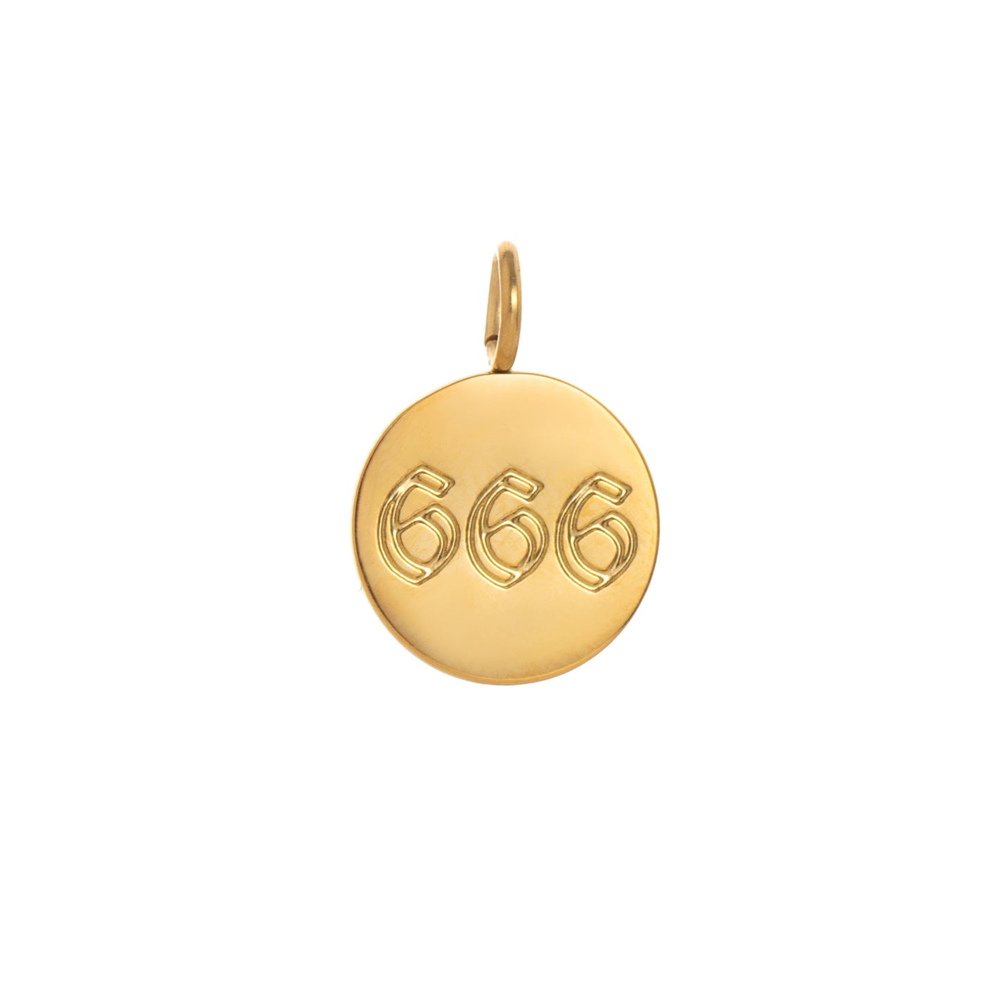 18K Gold Plated Stainless Steel Eight-Pointed Star Charm Bar