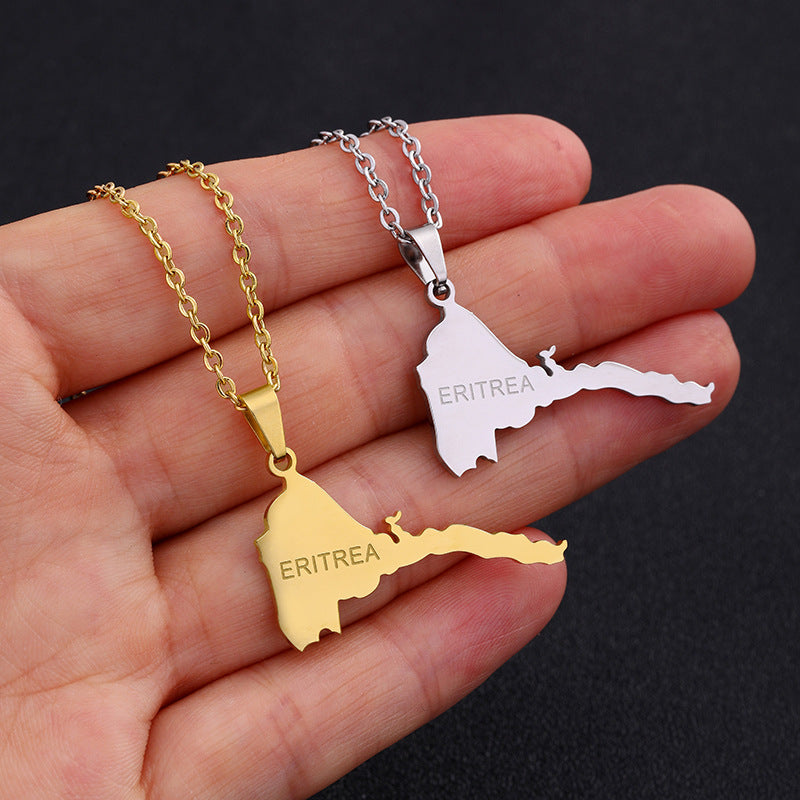 Collana in acciaio inossidabile con lettera geometrica, ciondolo in acciaio al titanio, finitura galvanizzata, catena a O, accessorio moda unisex