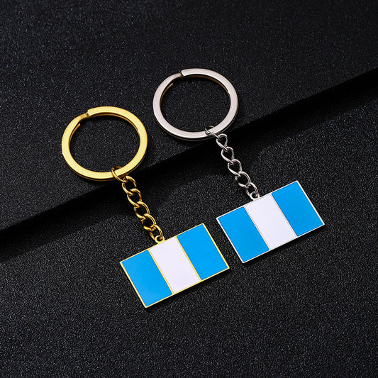Ethnic Style Enamel Stainless Steel Pendant Keychain for Men and Women, Universal Gift Accessory