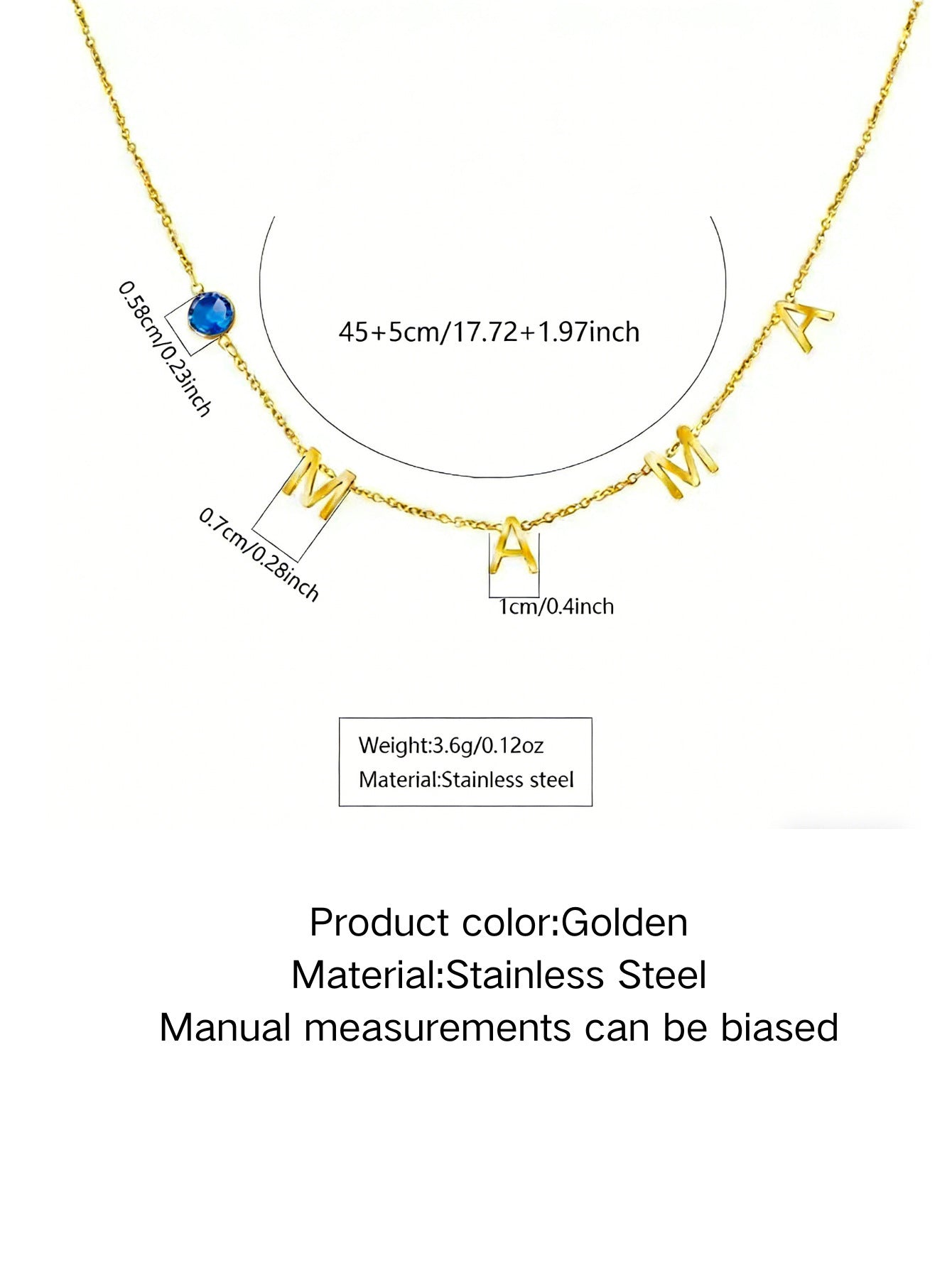 Elegante set collana e orecchini da donna con lettera in acciaio inossidabile e zirconia cubica
