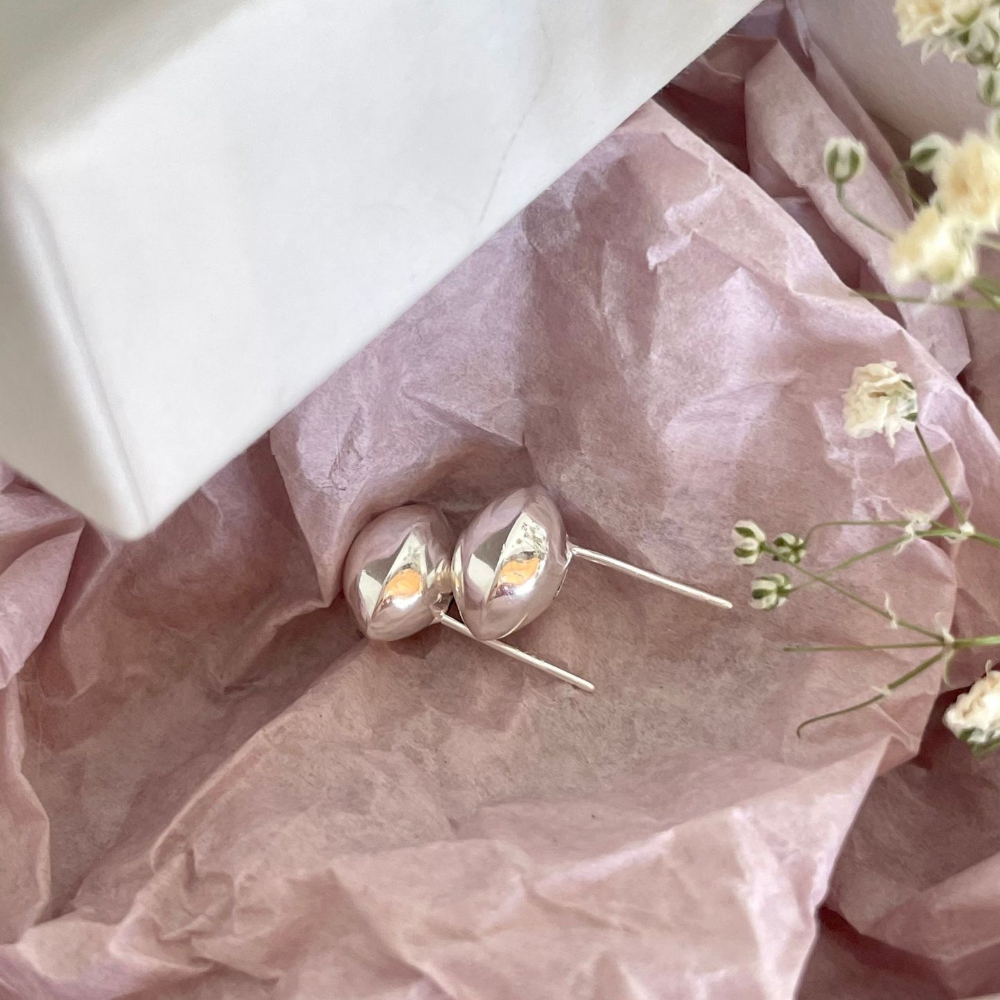 Minimalist Star-Shaped Hollow S925 Sterling Silver Stud Earrings Handmade for Women
