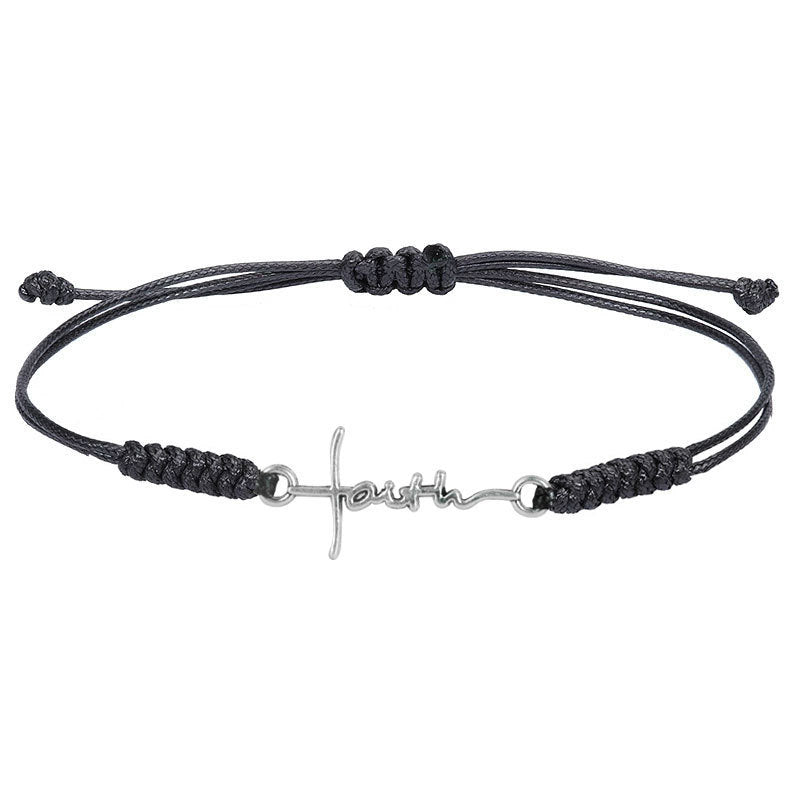 Unisex Geometric Alloy Sports Ball Woven Bracelet