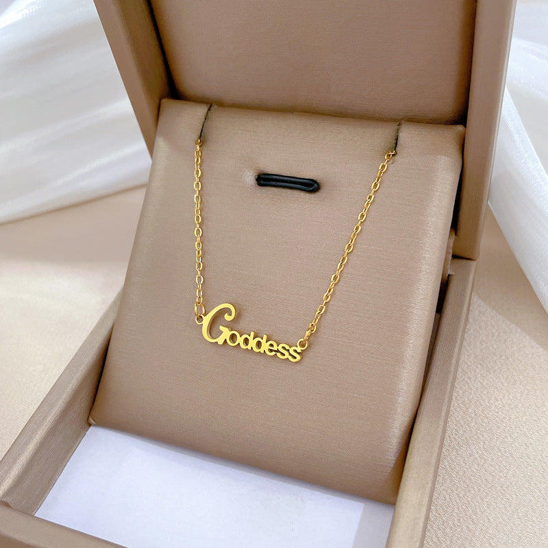Collana in acciaio al titanio geometrica minimalista per unisex con catena irregolare