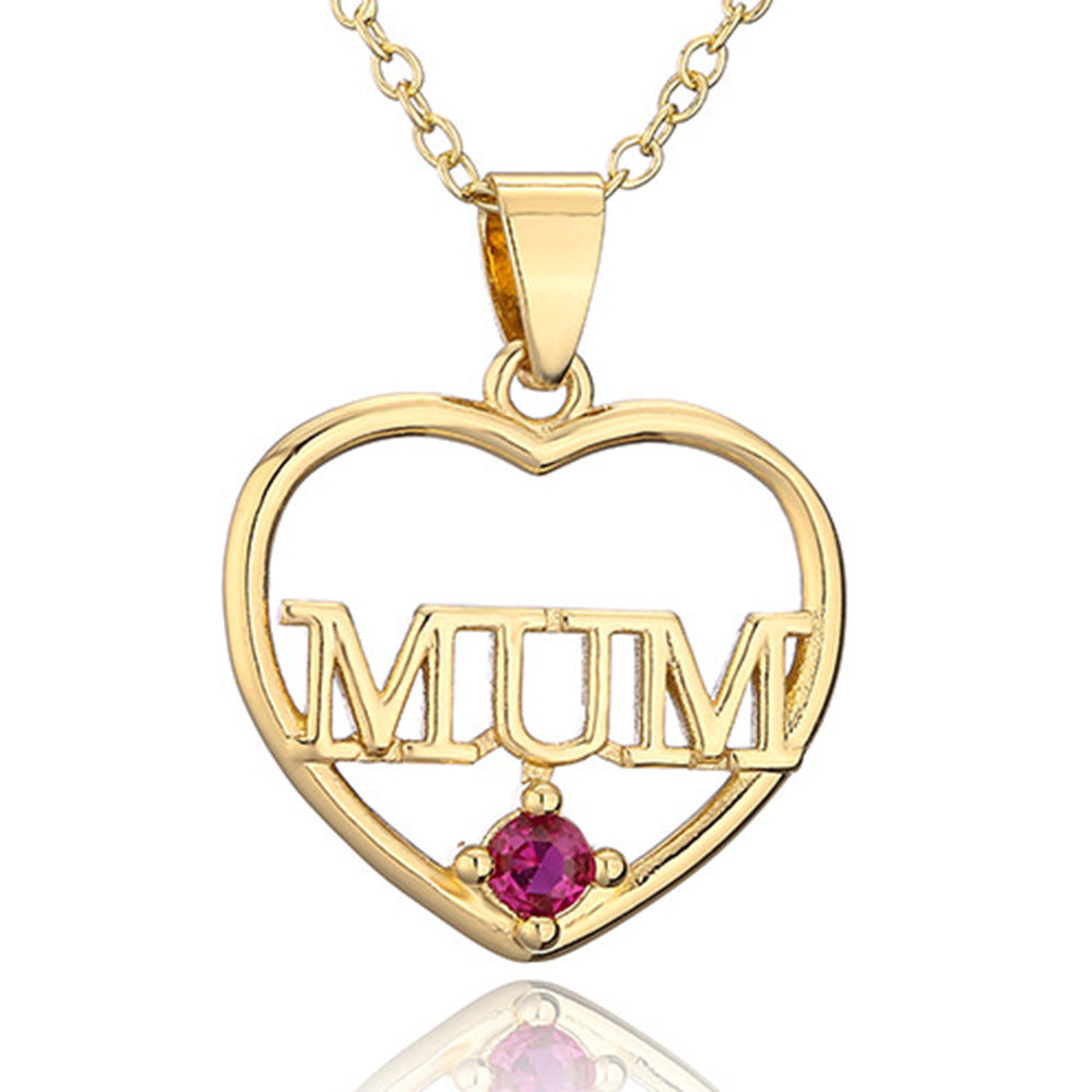 Minimalist Heart-Shaped Copper Pendant Necklace for Women with Geometric Design and Elegant Clavicle Chain