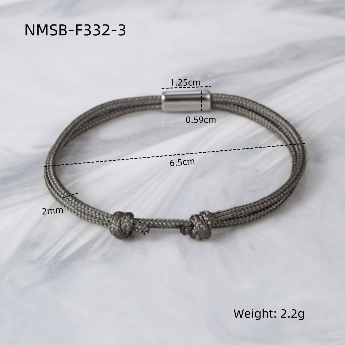 Elegant 18K Gold Plated Titanium Steel DIY Woven Adjustable Bracelet Charm Bar