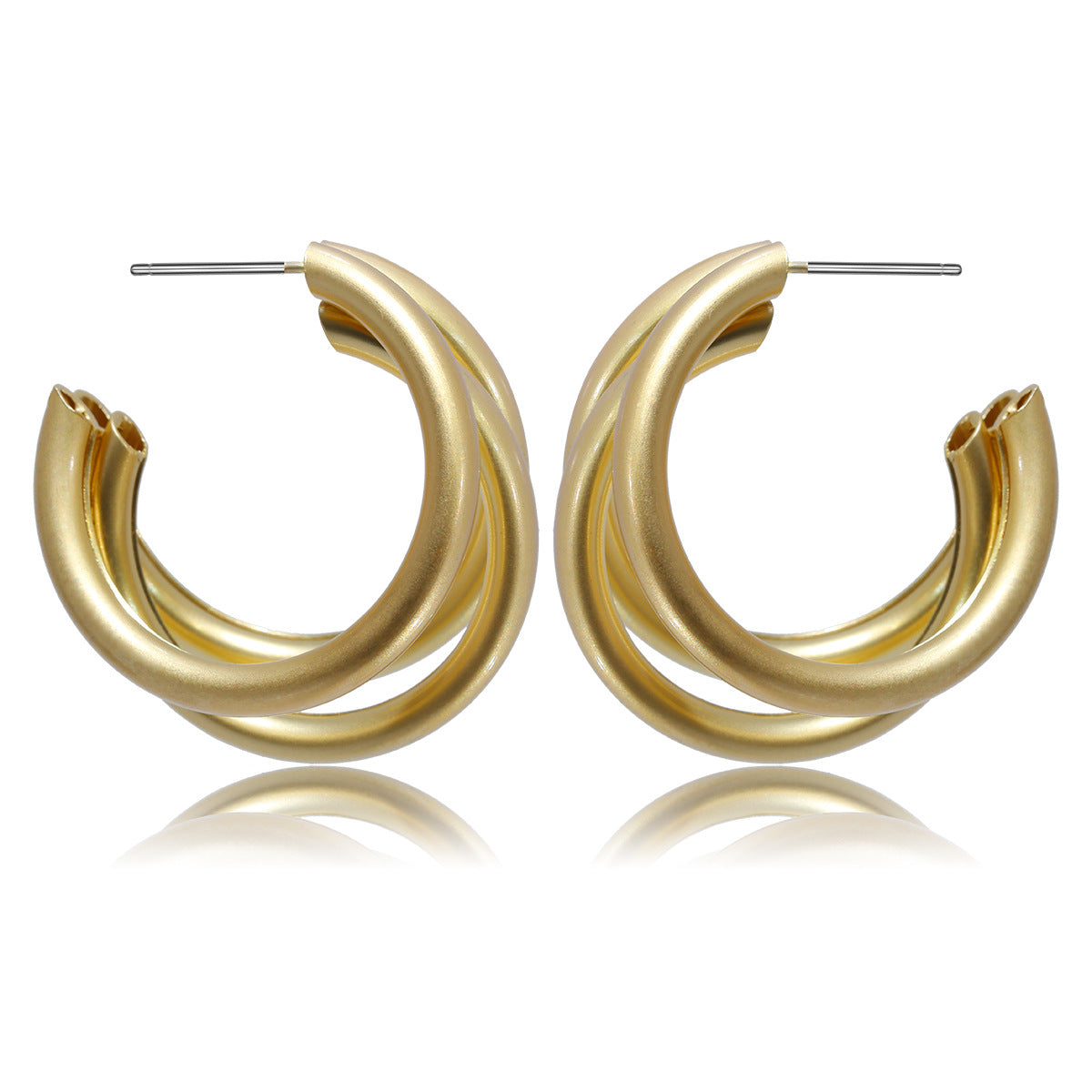 Orecchini a perno geometrici a stella minimalisti vintage in lega per donna