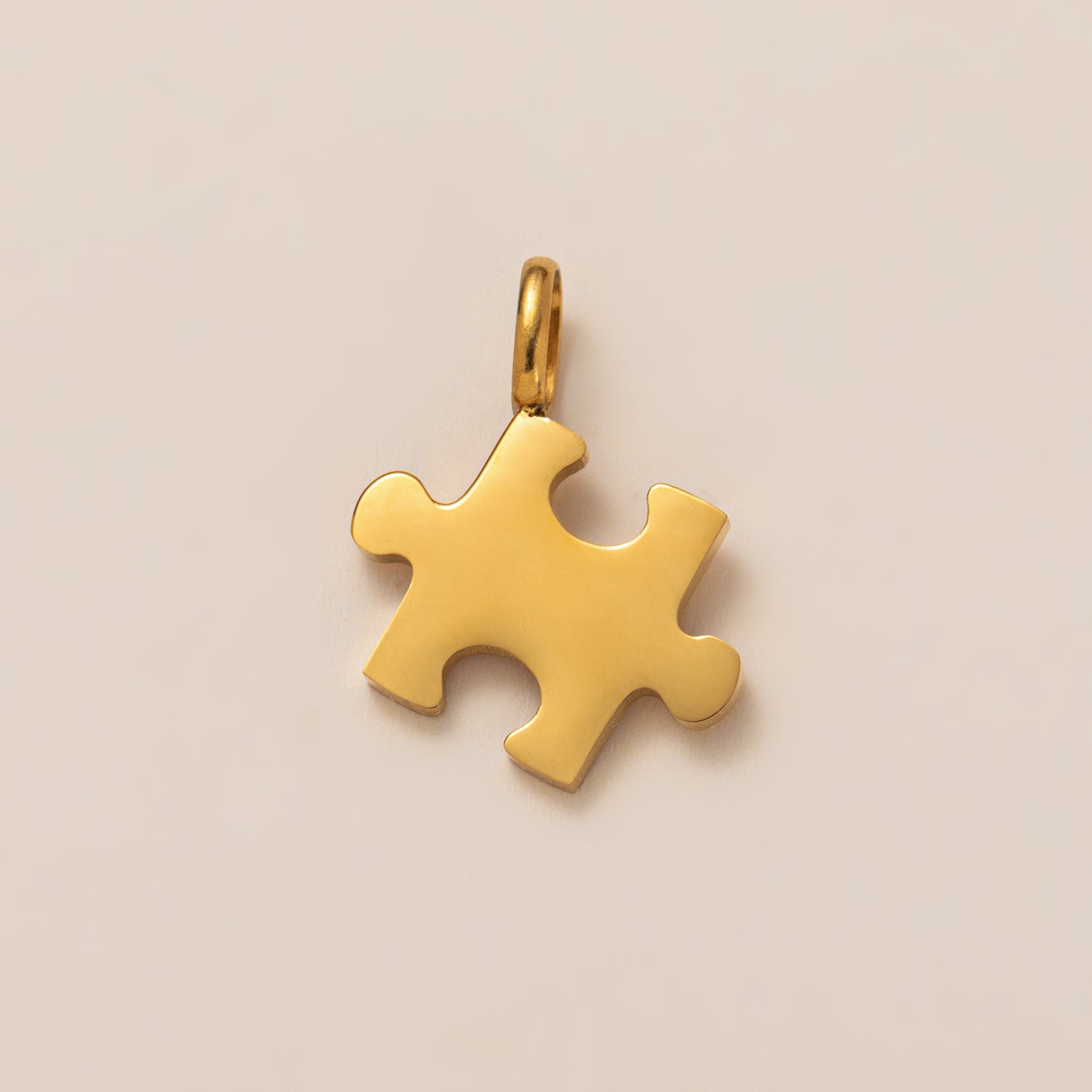 Vintage 18K Gold Plated Stainless Steel Heart Pendant DIY Charm Bar Necklace