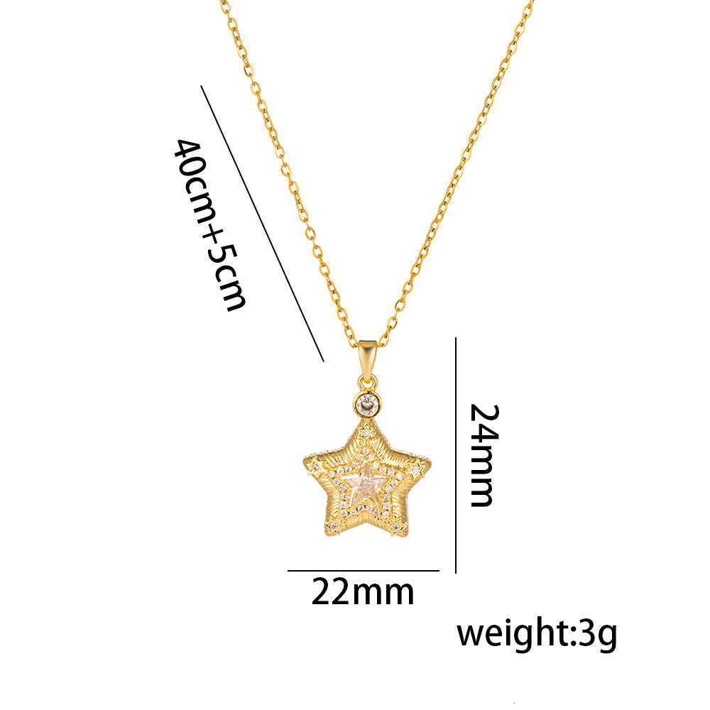 Collar con colgante minimalista de nudo de lazo de acero de titanio para mujer con cadena de serpiente chapada