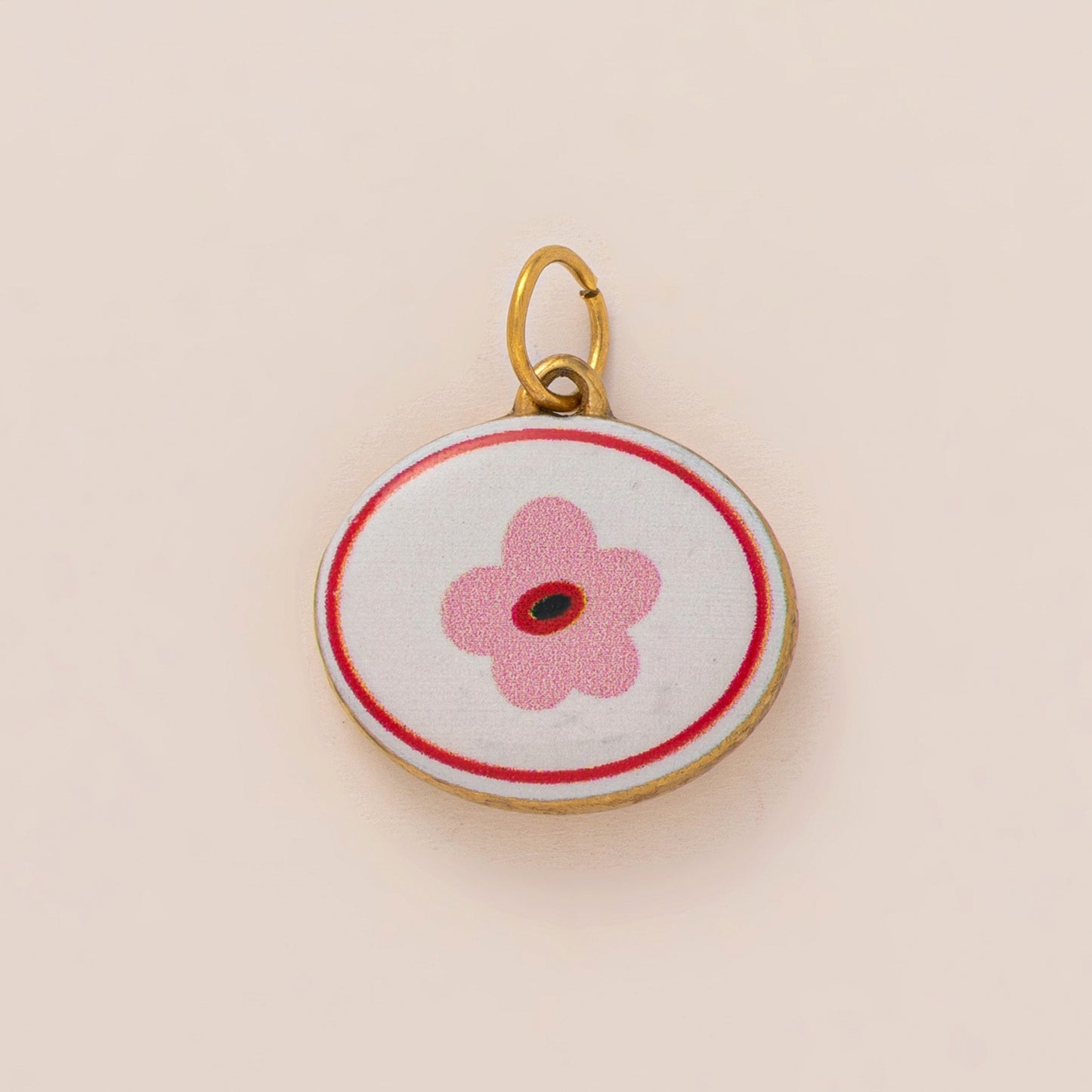 Vintage 18K Gold Plated Stainless Steel Irregular Canned Fish Charm Bar for Women