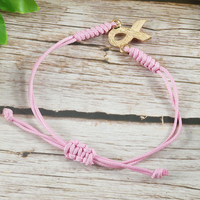 Minimalist Handmade Cord Bracelet Charm Bar Unisex