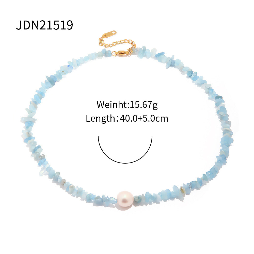 Bracciale da donna placcato in acciaio al titanio con forme geometriche