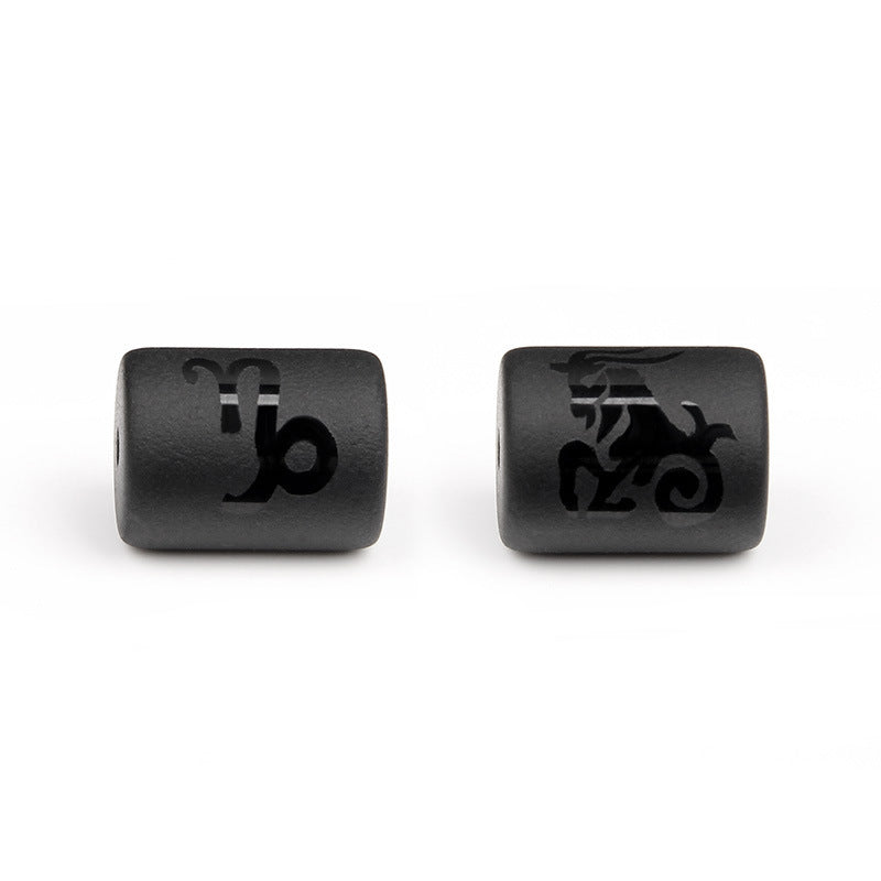 Matte Square Glass Zodiac Charm Bar