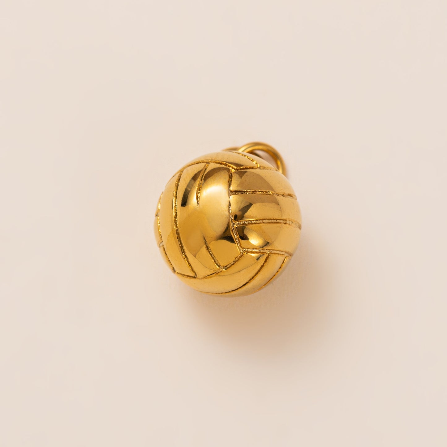 Vintage Sporty Geometric Stainless Steel 18K Gold PVD Plated Ball Chain Charm Bar