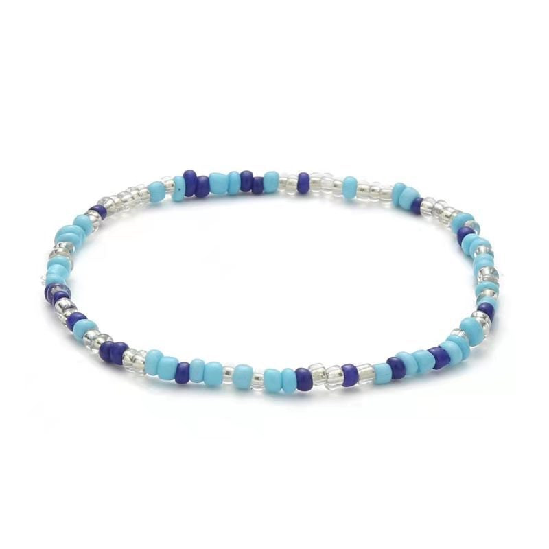 Bohemian Handmade Seed Bead Anklet for Women Beach Jewelry