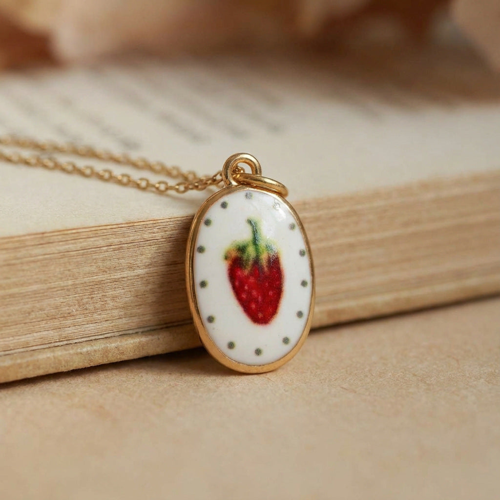 Vintage Gold Plated Brass Floral Heart Charm Bar for Unisex