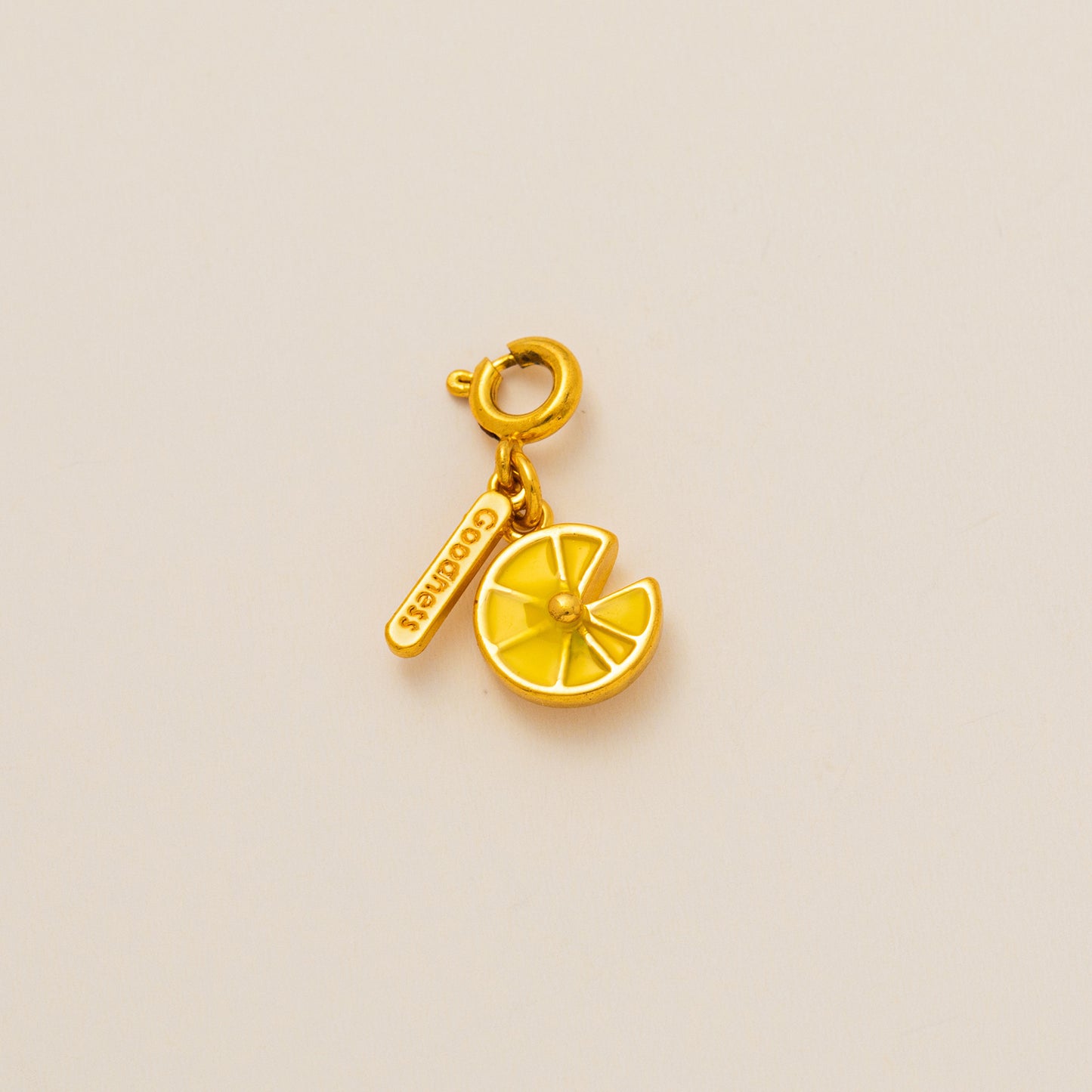 Minimalist Brass Plated Fruit Pendant Necklace