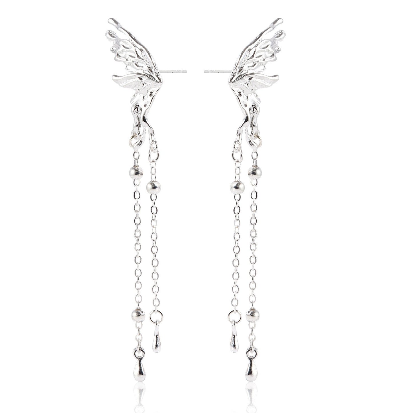 Geometric Bowknot Earrings for Women Alloy Electroplated Moon Motif Fashionable Everyday Ear Studs