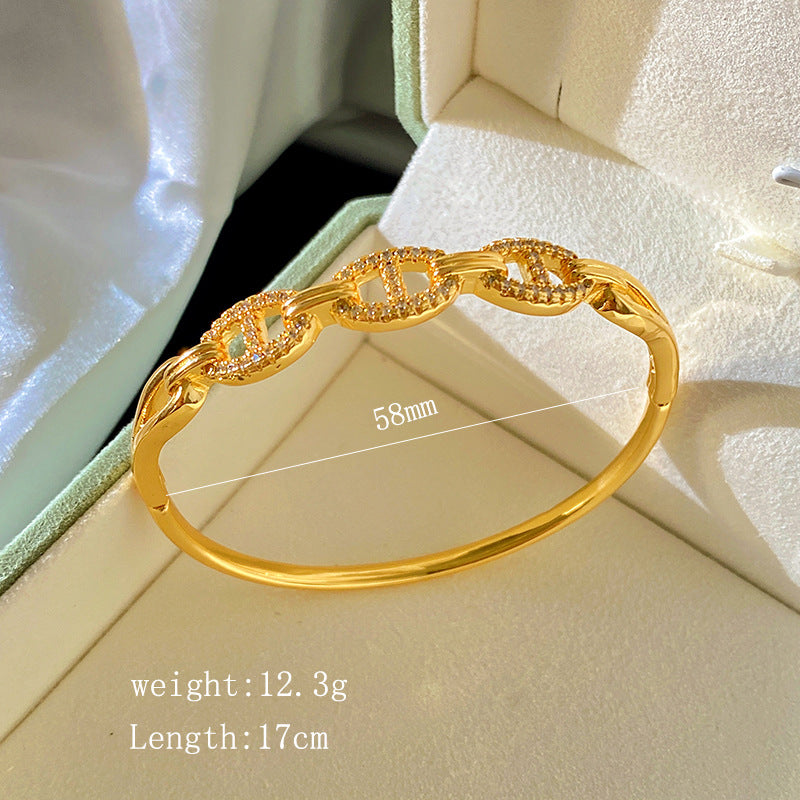 Vintage Plated Titanium Steel Bracelet