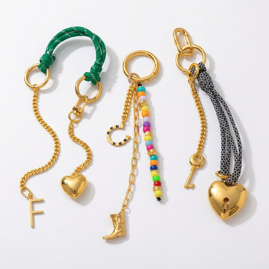 Vintage Elegant Minimalist Oval Plated Alloy Bag Charm for Women