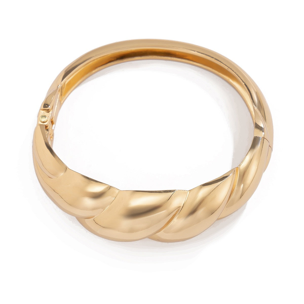 Fashion Polished Plated Geometric Teardrop Cuff Bracelet for Women