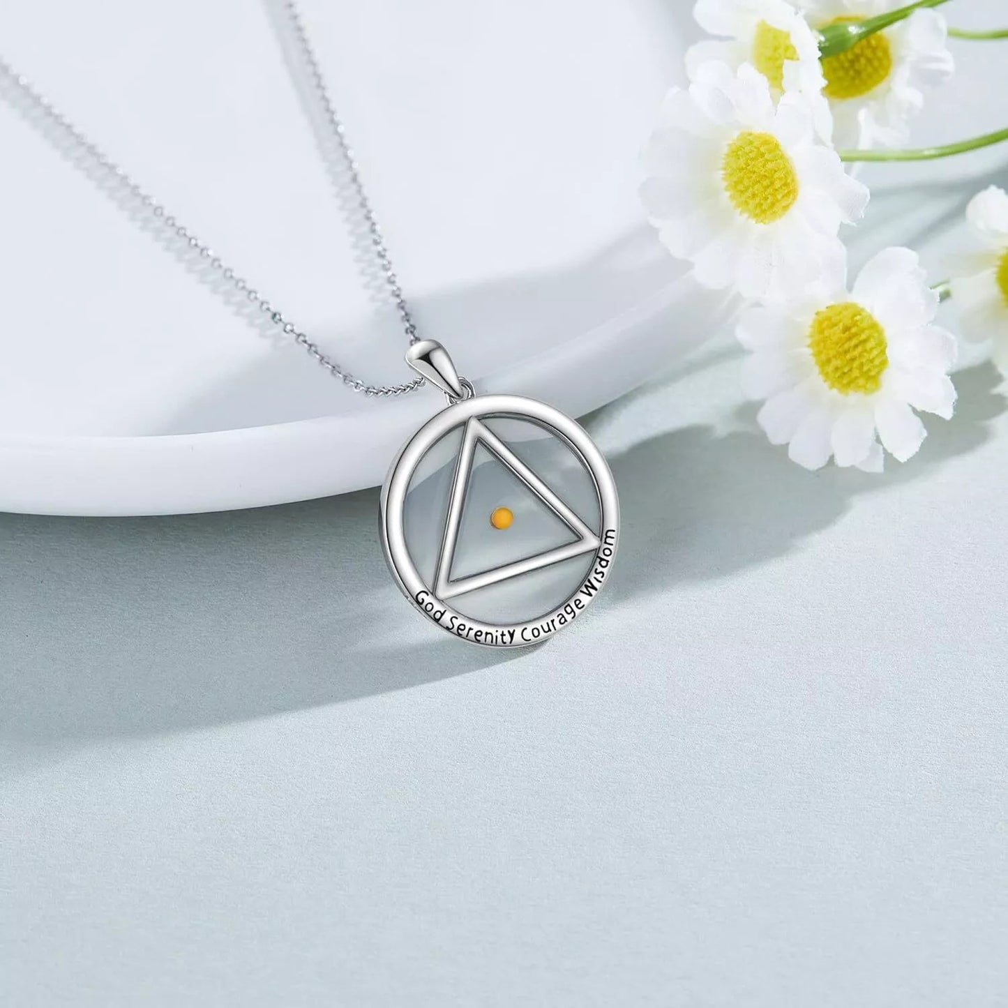 Minimalist Stainless Steel Pendant Necklace for Women and Men with Titanium Steel Charm and Electroplated Finish