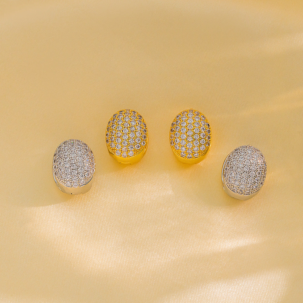 Minimalist Modern Heart-Shaped Titanium Steel Stud Earrings with Gold Plating Hypoallergenic Anti-Tarnish Finish