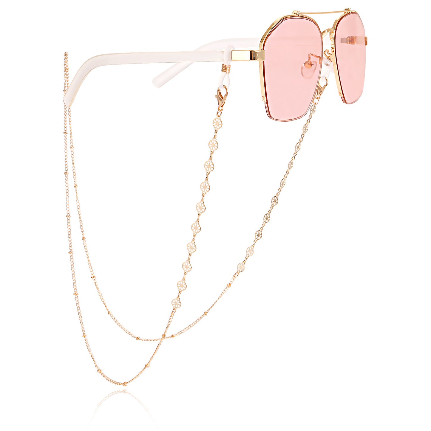 Butterfly Airplane Round Heart Alloy Glasses Chain and Mask Chain