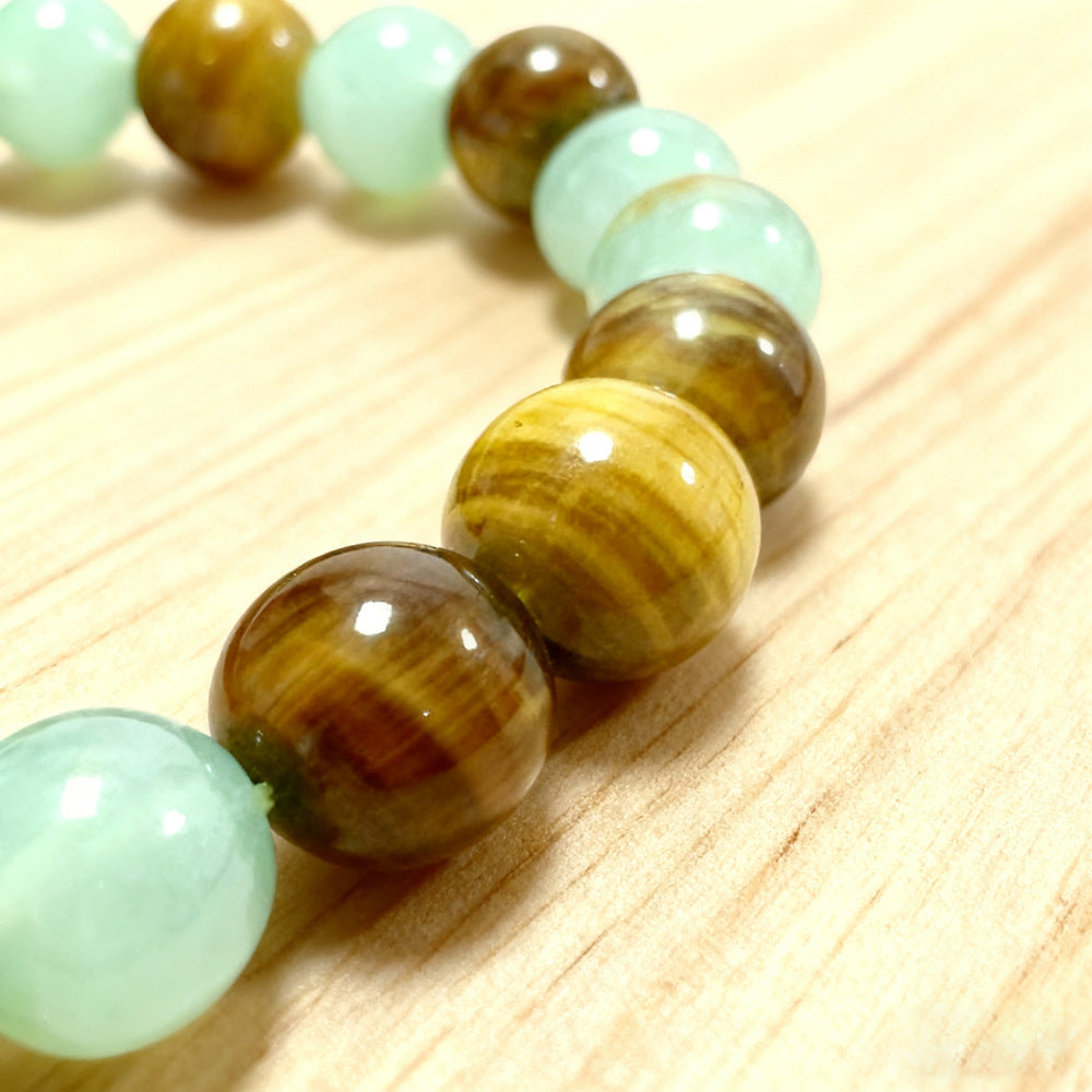 Fashion Handmade Tiger Eye Stone Beaded Bracelet for Unisex