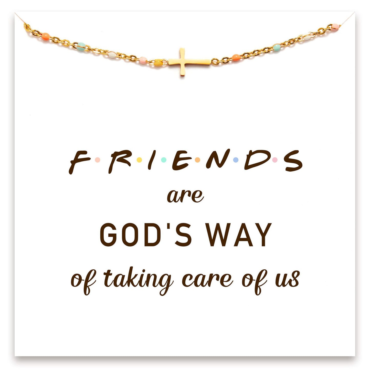 Minimalist Bohemian Geometric Cross Plated Stainless Steel Cable Chain Bracelet for Women