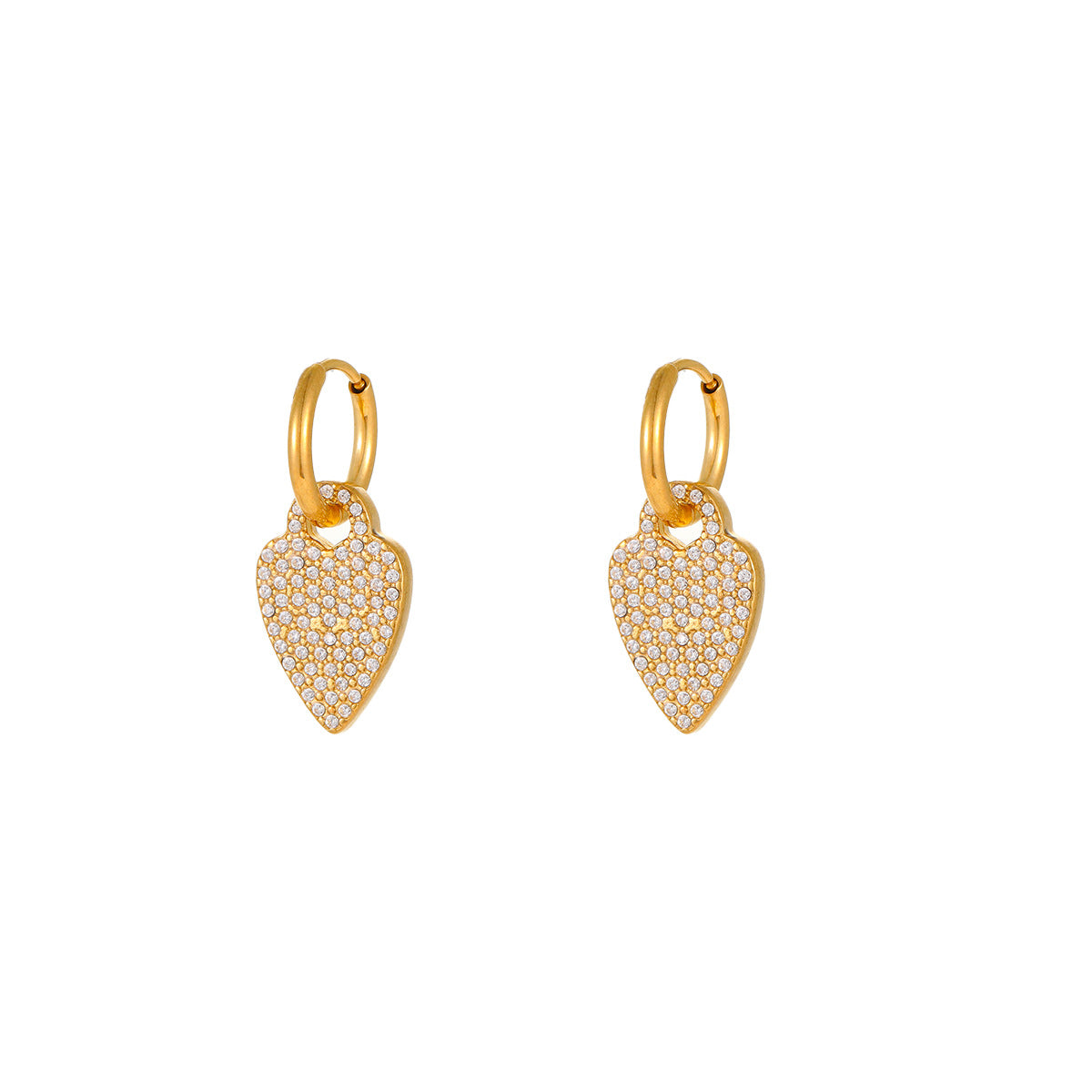 Pendientes de Acero Inoxidable con Forma de Estrella de Mar y Concha con Incrustaciones de Diamantes de Imitación para Mujer