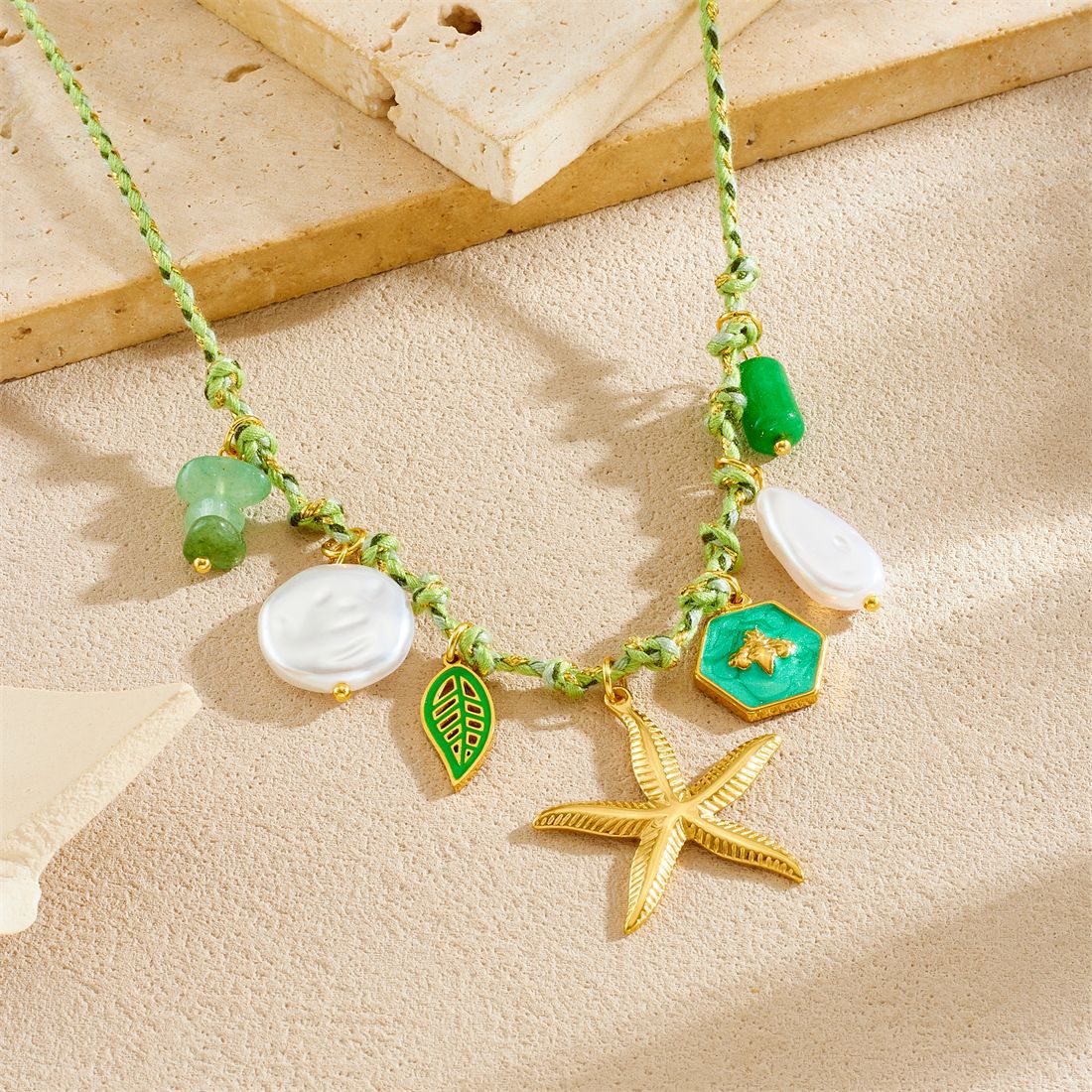 Gold Plated Stainless Steel Star and Animal Pendant Necklace for Women