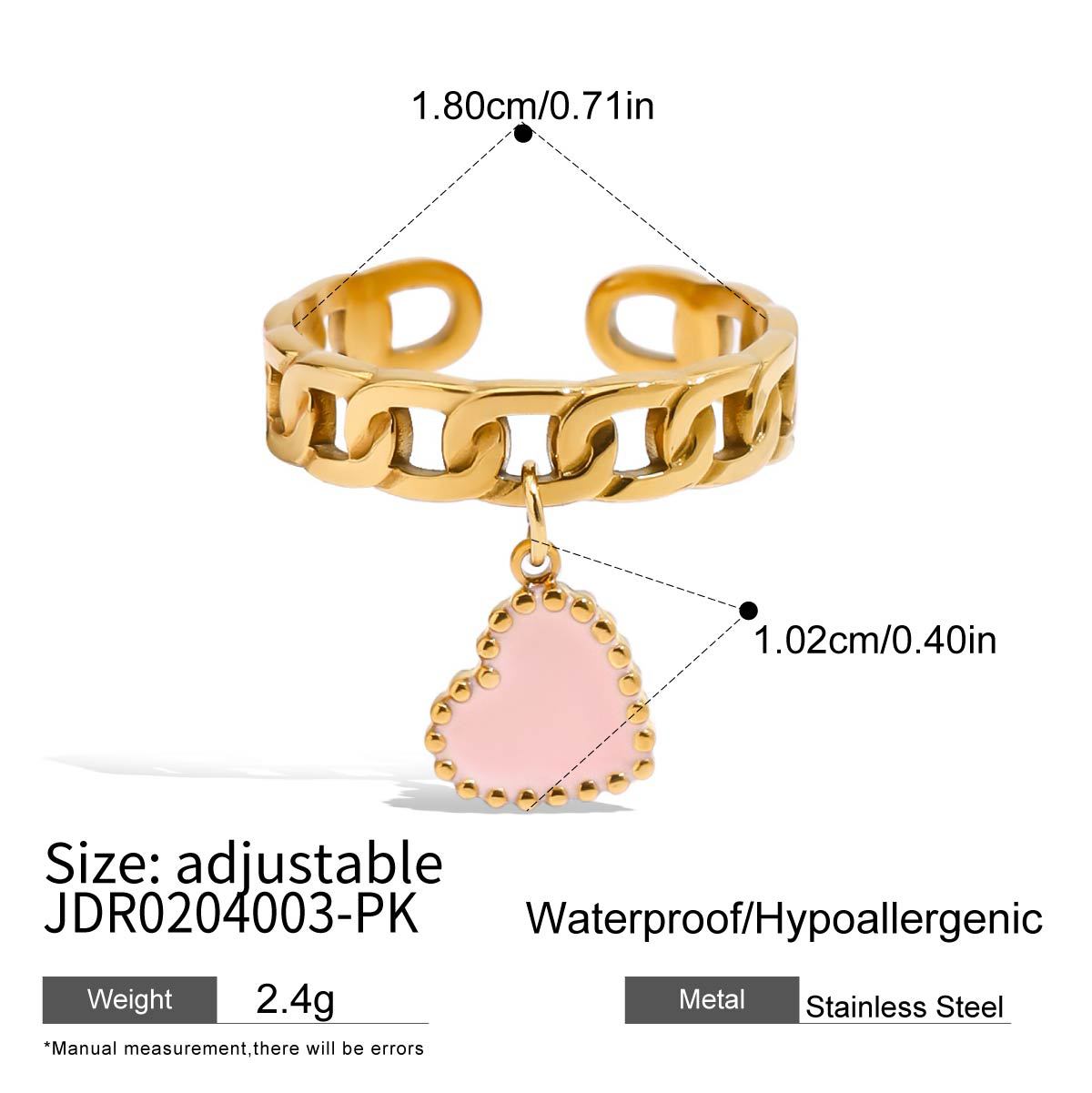 Minimalist Elegant Heart Shaped Stainless Steel and Titanium Steel Plated Stud Earrings for Women