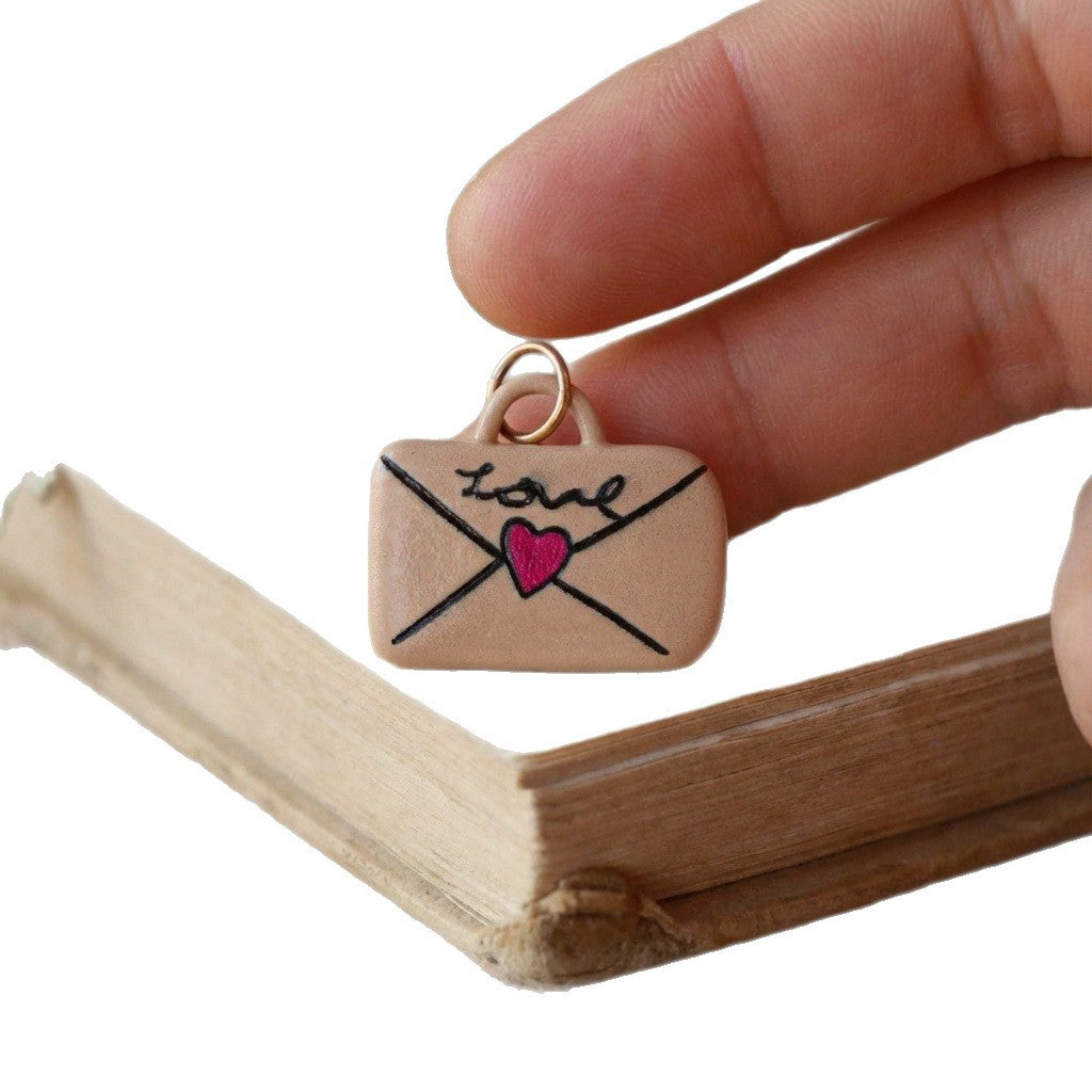 Luxury Business Floral Pattern Brass PVD Plated Charm Bar with Cable Chain