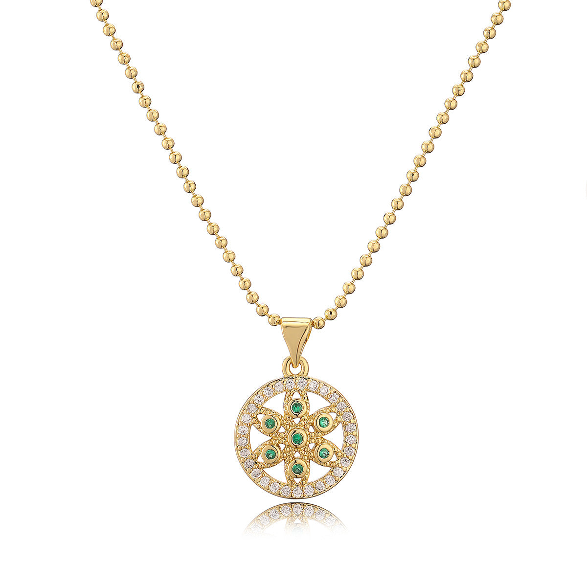 Collana con ciondolo Albero della Vita geometrico minimalista irregolare da donna in rame