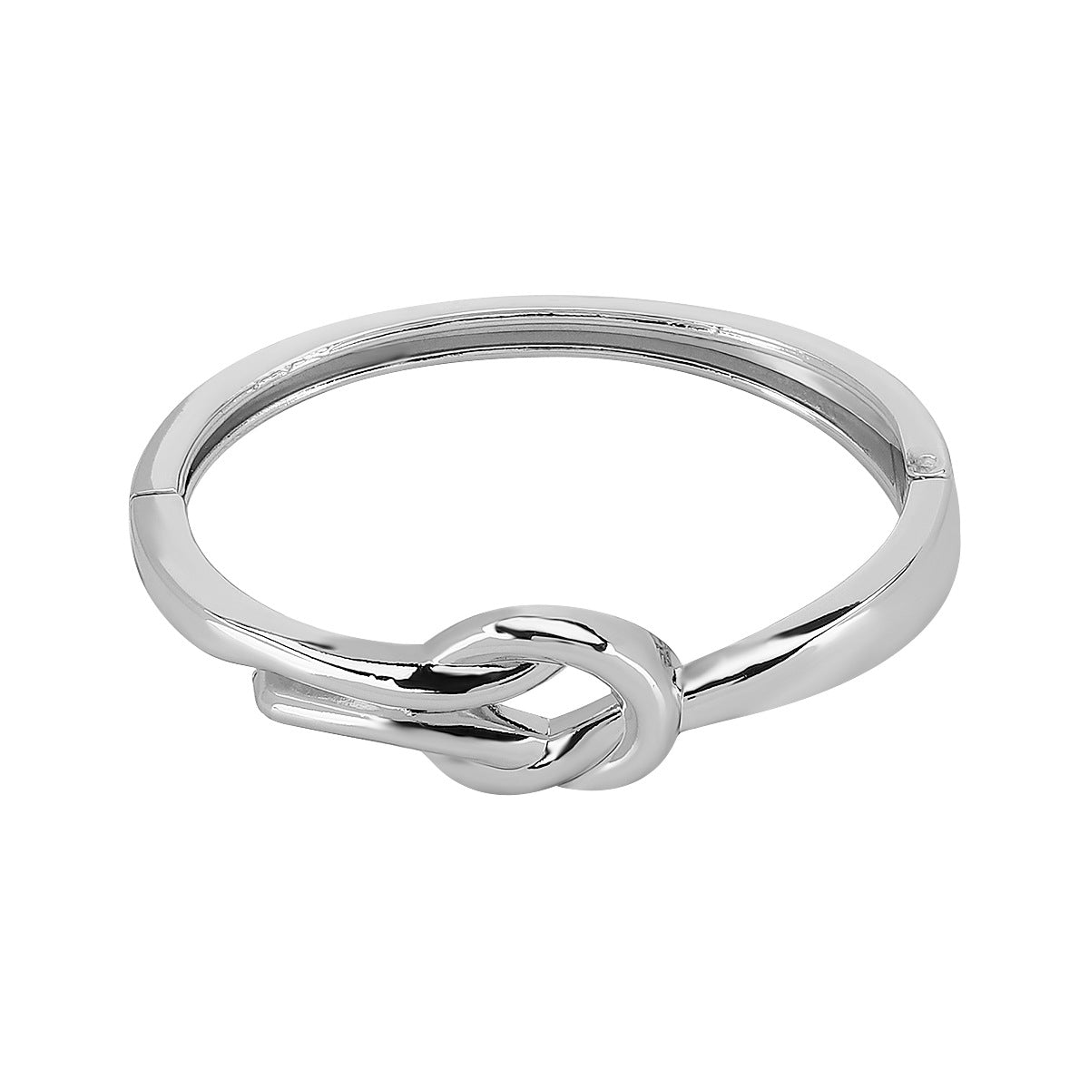 Pulsera geométrica minimalista de aleación para mujer con cierre de muelle y acabado galvanizado