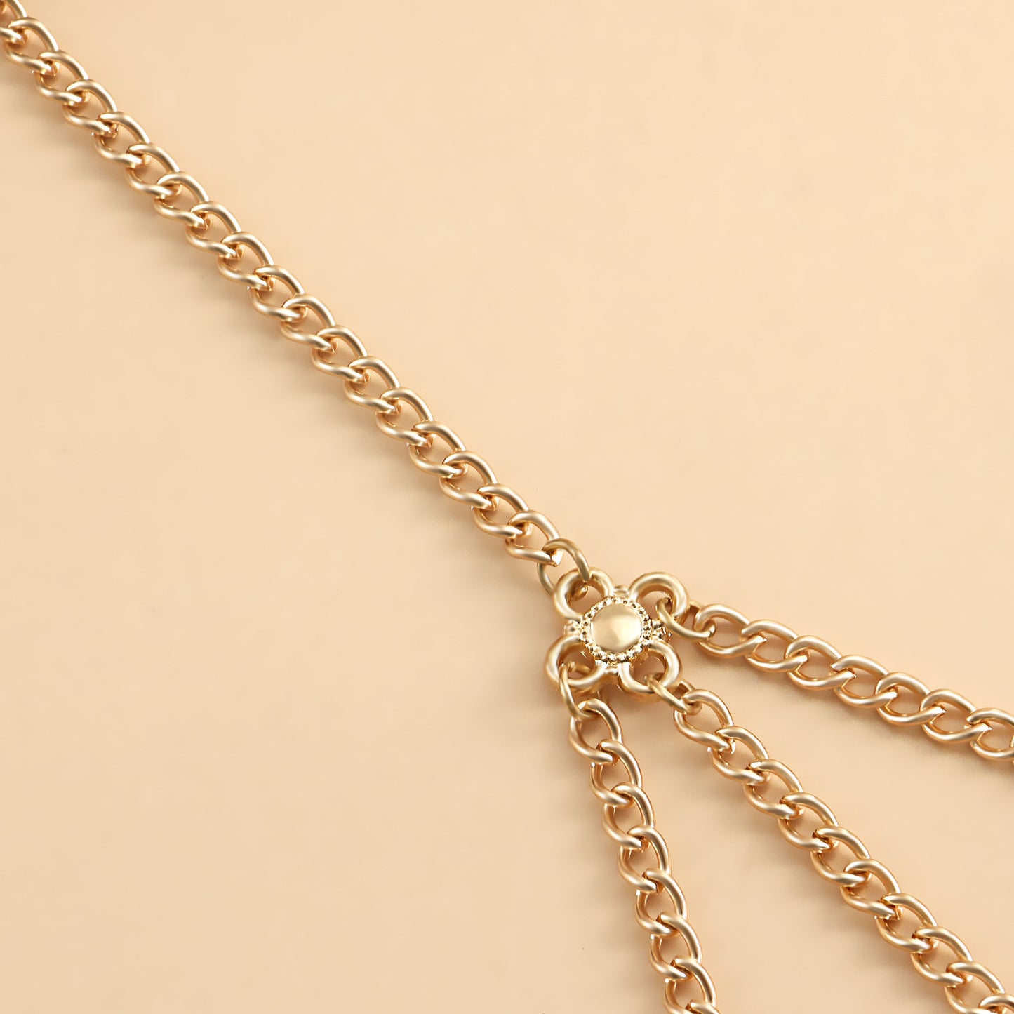 Vintage Body Chain for Women with Tassel and Multi-Layer Coin Design in Alloy Geometric Style