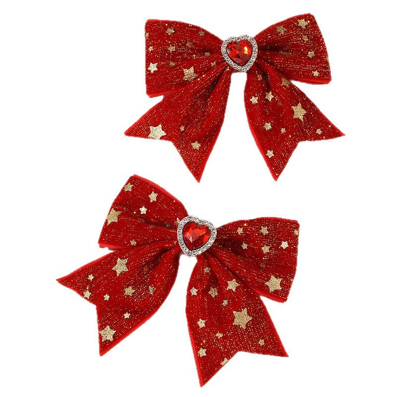 Natural Style Bow-Shaped Hair Clip for Girls with Ruffled and Mesh Details Made of Polyester Perfect for Children Ages 3 to 10