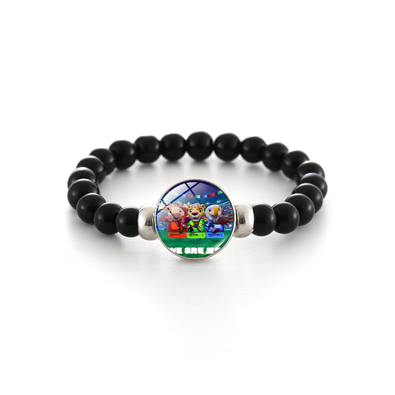 Bracciale in Perline di Cristallo Geometrico Unisex