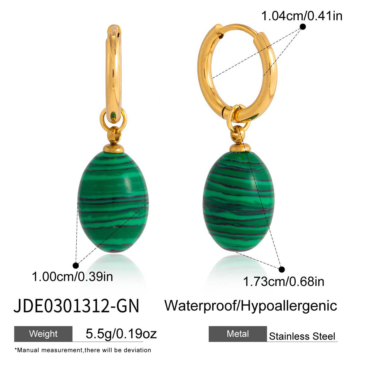 Minimalist Oval Geometric Titanium Steel Pendant Necklace Plated Stainless Steel Jewelry for Women