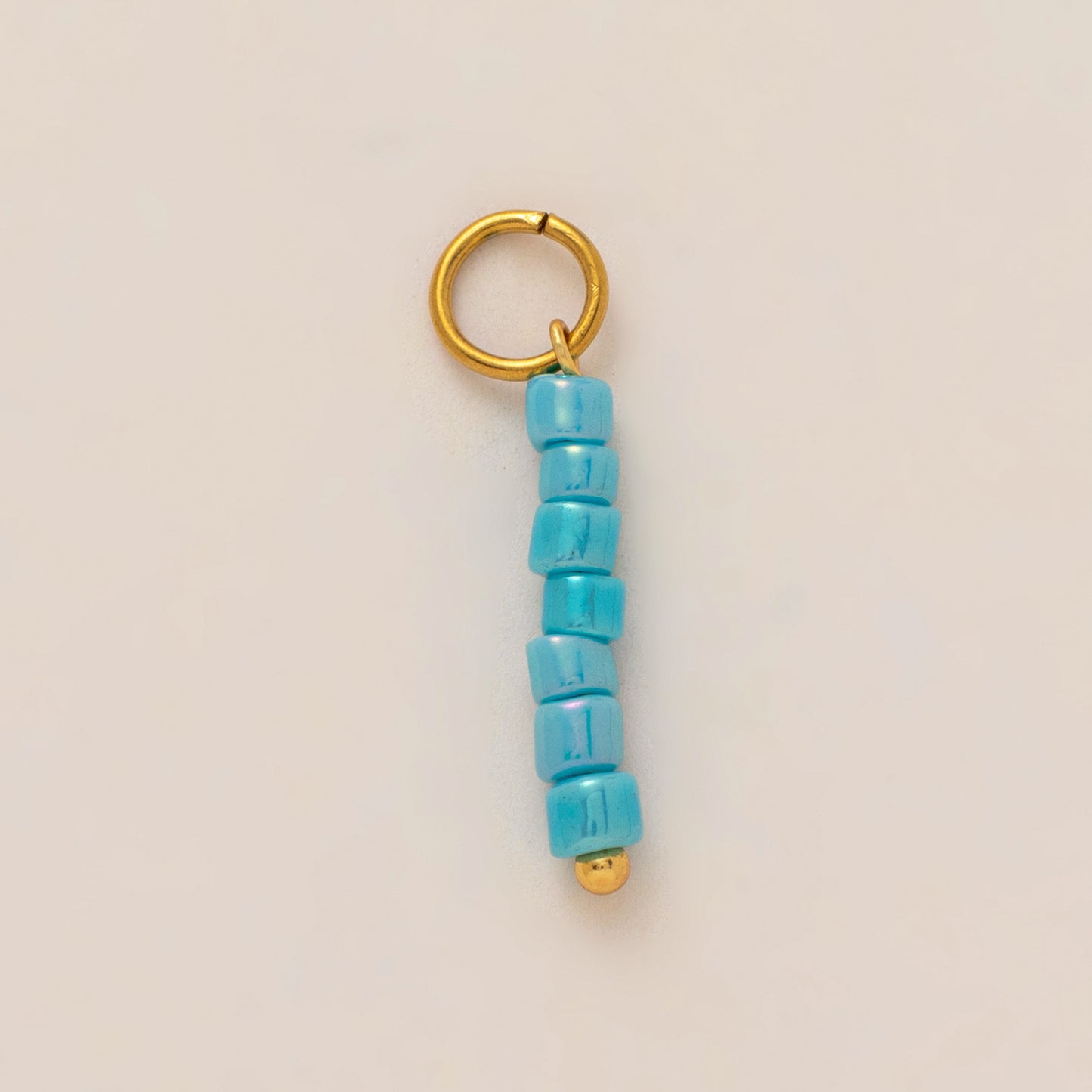 Vintage 18K Gold Plated Stainless Steel PVD DIY Charm Bar Pendant