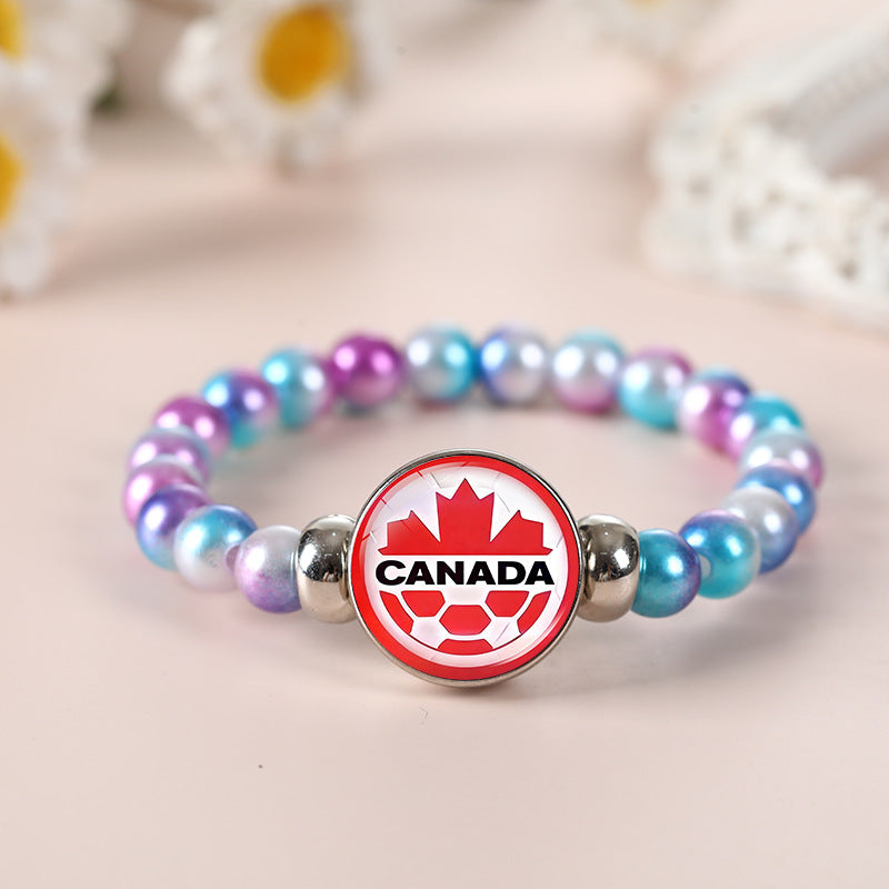Geometric Crystal Beaded Bracelet Unisex Fashion Jewelry