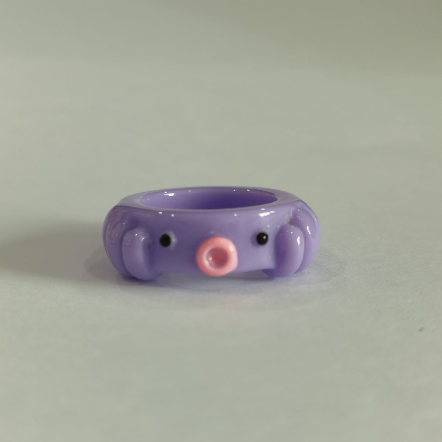 Anillo de rana de resina estilo vintage dulce y fresco para mujer